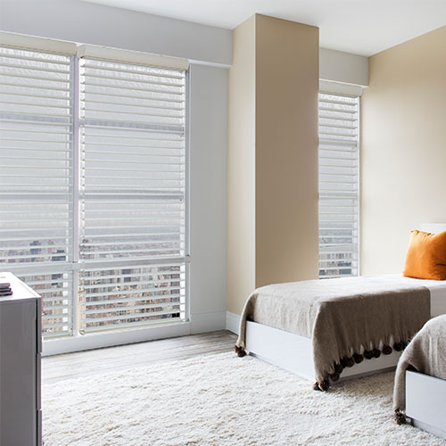 Motorized Sheer Horizontal Light Filtering Shades Elite 