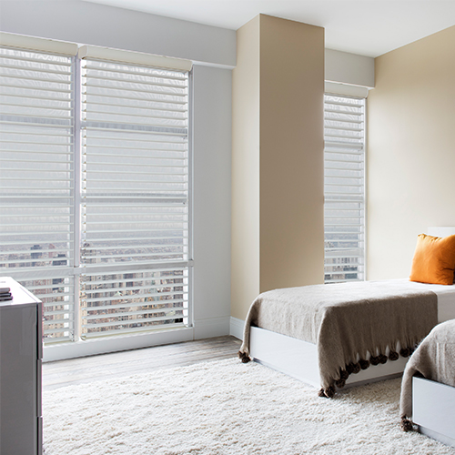 Motorized Sheer Horizontal Room Darkening Shades Elite 