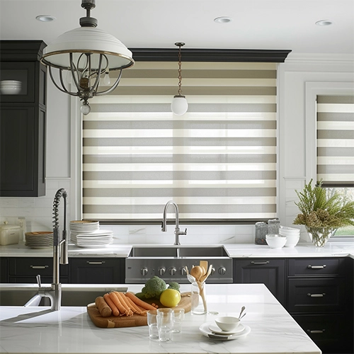 Room Darkening Sheer Shades Zebra Elegance