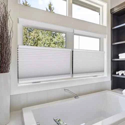 Nightfall Top Down Bottom Up Blackout Cellular Shades Bathroom