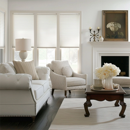 Motorized Cellular Shades - White